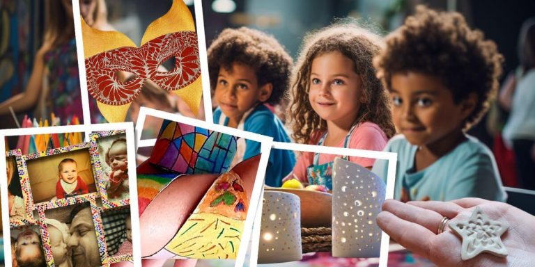 kids having fun with lots of creative activitiy ideas they can play inside the house