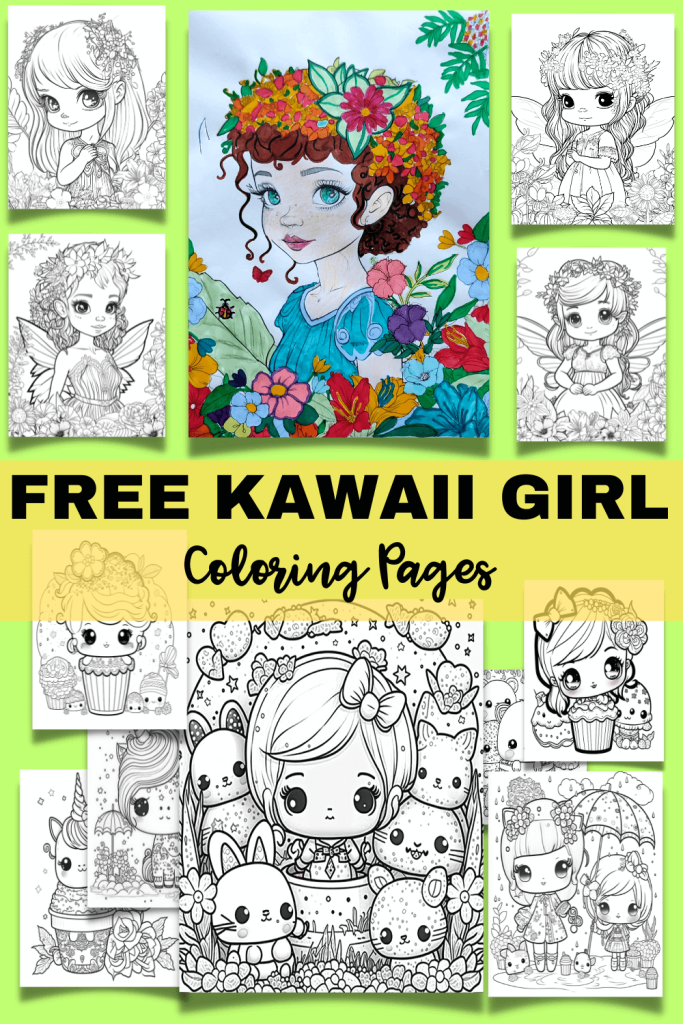 Coloring Books For Girls Ages 8-12: Super Cute Kawaii Animals