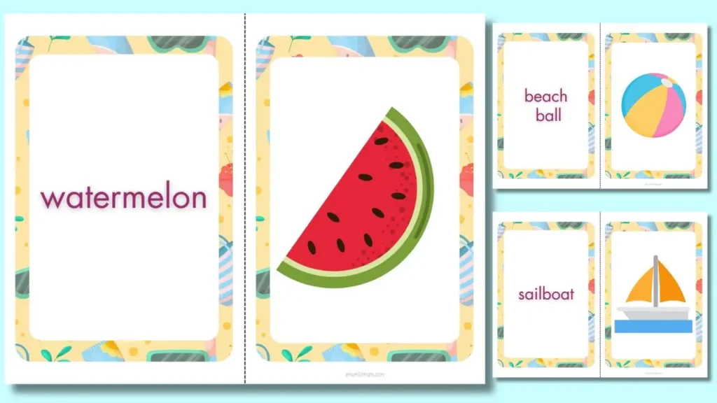 summer spelling cards for kids activities 2