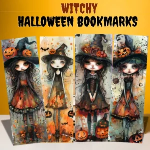 witchy bookmarks printable for girls